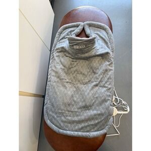 HoMedics Neck and Shoulder Weighted Heating Pad with Vibration‎ Massage Gray